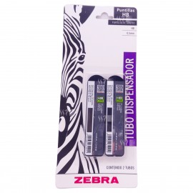 Puntillas De grafito Zebra para porta minas paquete con 2 piezas