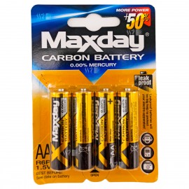 Pila batería AA 1.5V de uso general larga duración paquete con 4 piezas